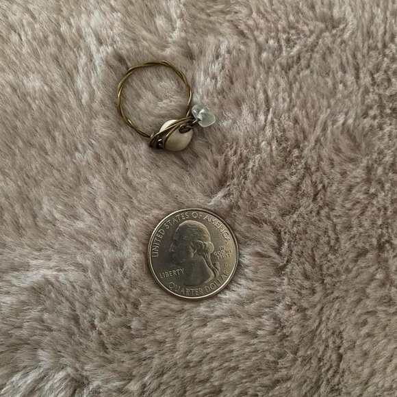 NOWT Handcrafted Stone Ring size 8 - Picture 3 of 3